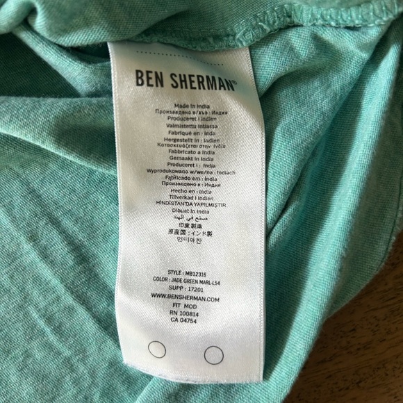 Ben Sherman Men’s Teal Graphic Tee Size L - Picture 3 of 6